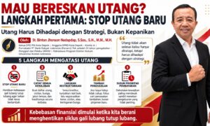 MAU BERESKAN UTANG? LANGKAH PERTAMA ADALAH BERHENTI MENAMBAH UTANG BARU
