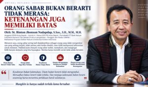 ORANG SABAR BUKAN BERARTI TIDAK MERASA: KETENANGAN JUGA MEMILIKI BATAS